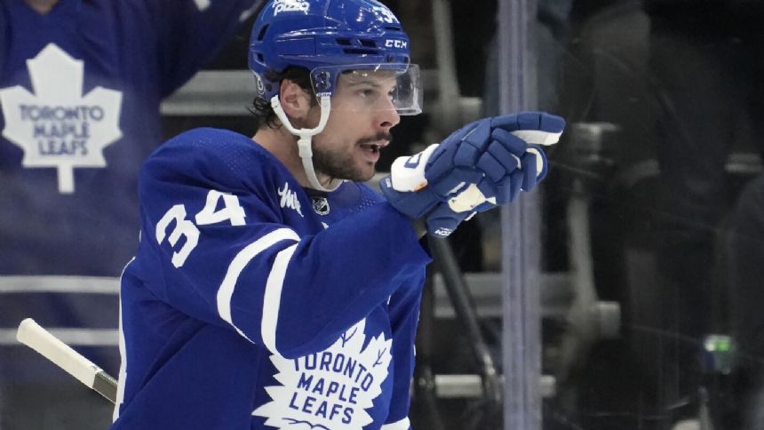 Matthews scores two more, as Maple Leafs hang on to beat Panthers 6-4 in potential playoff preview