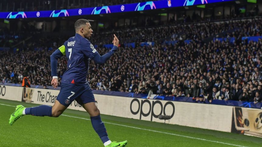 Mbappe scores twice as PSG gets past Real Sociedad to return to Champions League quarterfinals