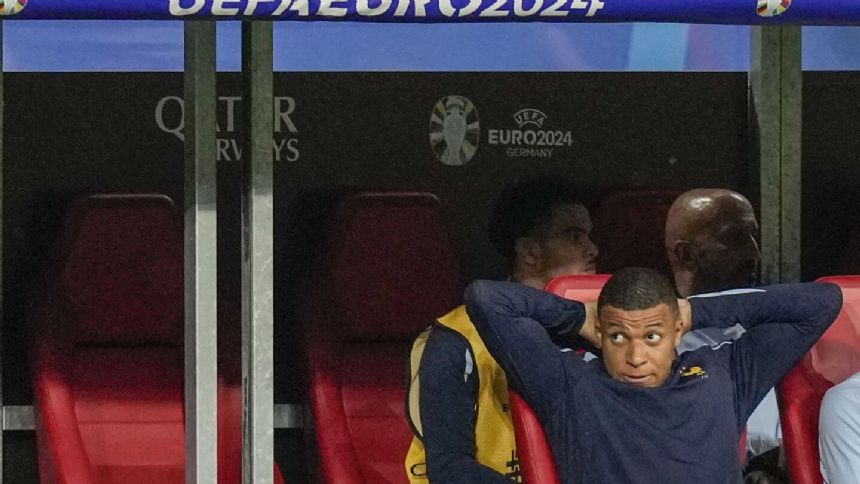 Mbappe watches from subs' bench as France and Netherlands produce Euro 2024's first 0-0