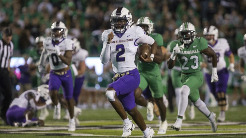 McCloud passes for TD, runs for another as JMU beats Marshall 20-9, wins 9th straight