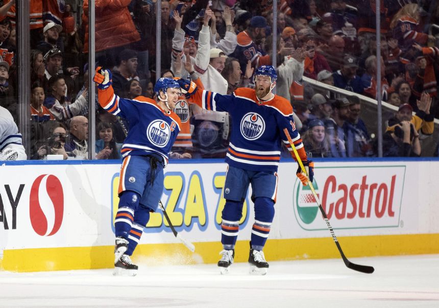 McDavid has 2 goals, assist as Oilers beat Maple Leafs 5-2