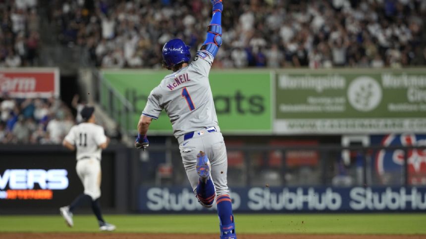 McNeil's latest homer sends Mets to 3-2 win over Yankees in Subway Series opener