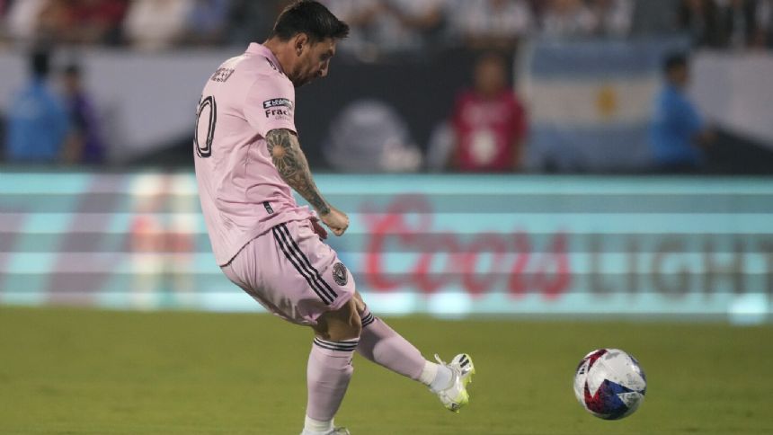 Messi scores early in 1st game outside Florida for Inter Miami at FC Dallas