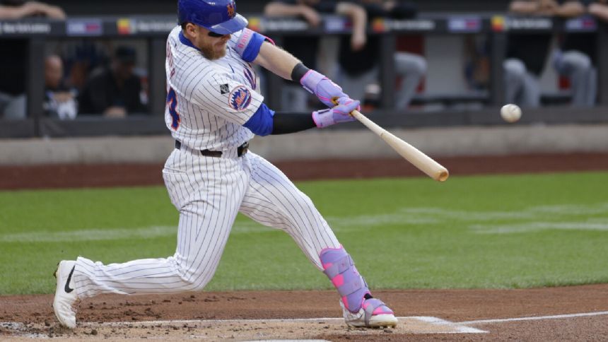 Mets hit 3 homers and Tyrone Taylor gets 4 hits in 10-4 win over sloppy Marlins