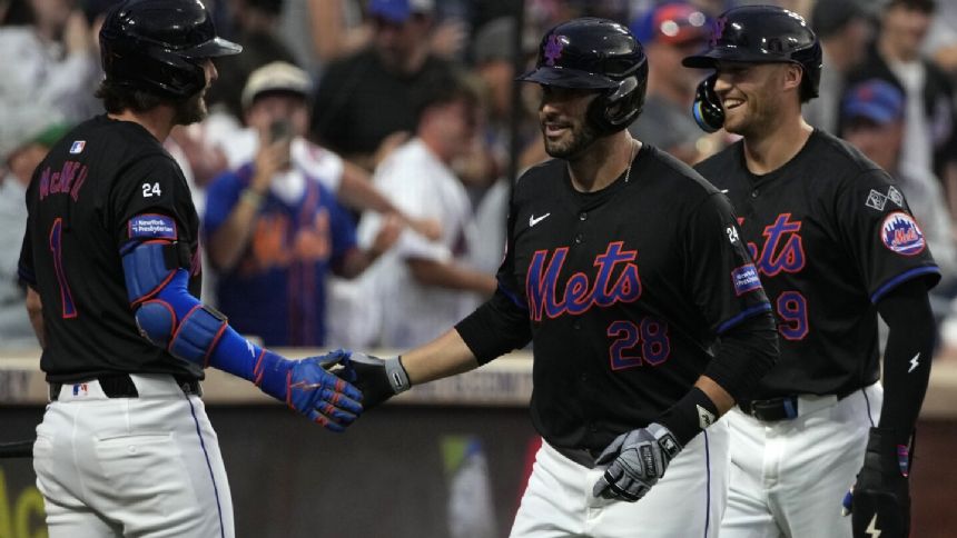 Mets move past Braves in NL wild card race as Senga gets hurt again, Martinez hits slam in 8-4 win