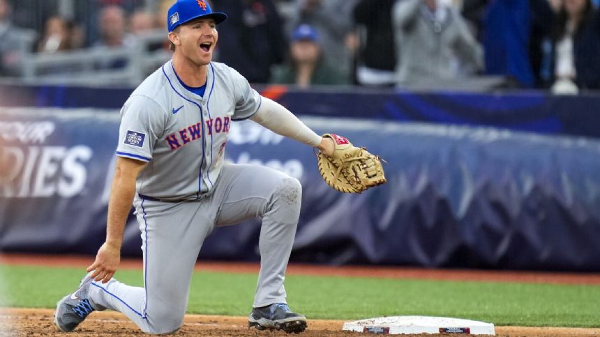 Mets rally in ninth to beat Phillies 6-5 and split London Series, getting game-ending double play