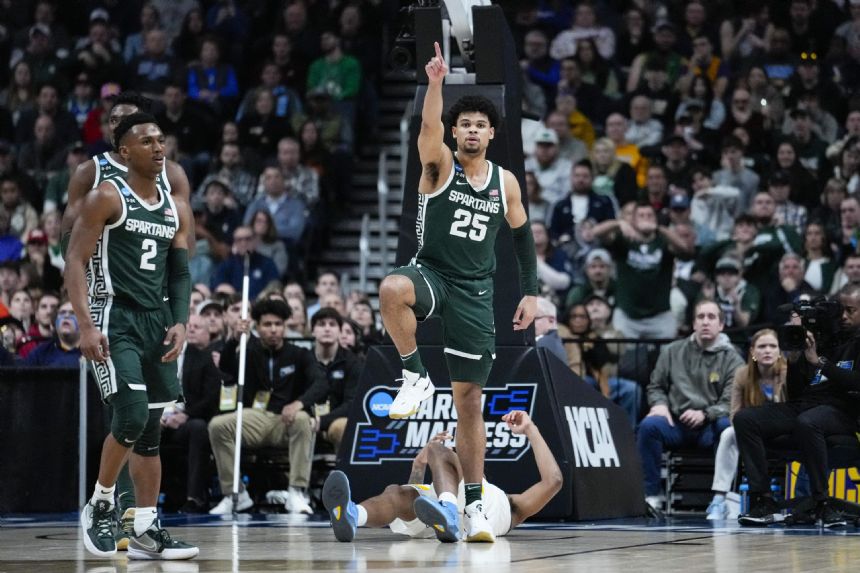 Michigan State outlasts Marquette; Izzo back to Sweet 16