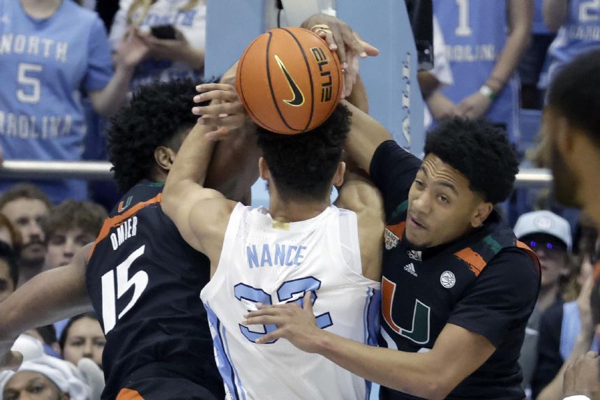 Miller, Pack lead No. 15 Miami to win at North Carolina