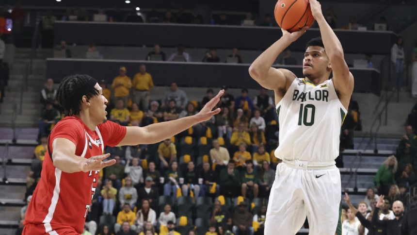 Missi's dunks help power No. 13 Baylor to a 79-73 win over No. 23 Texas Tech