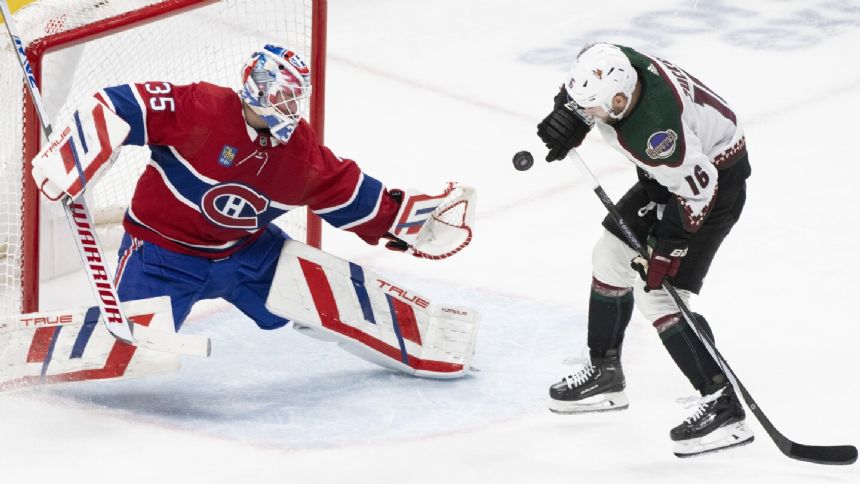 Montembeault, Canadiens snap five-game skid with 4-2 victory over Coyotes