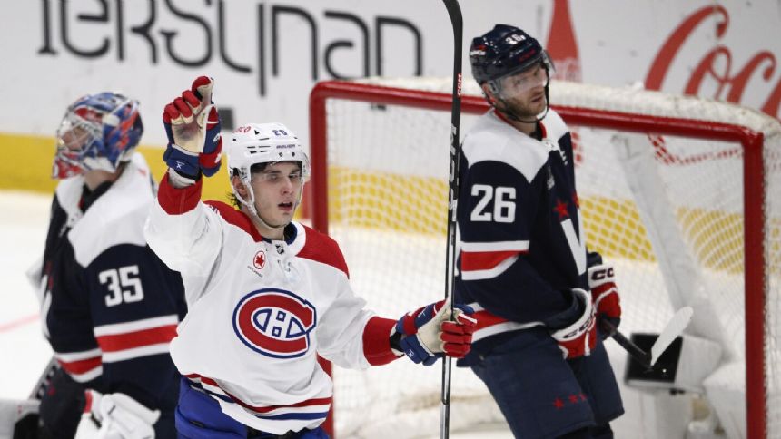 Montreal Canadiens' Juraj Slafkovsky is learning to trust his shot early in his NHL career