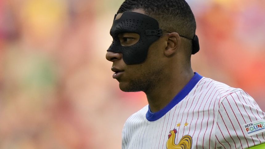 More changes to Mbappe face mask as France star's Euro 2024 problems persist