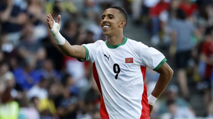 Morocco wins its first Olympic soccer medal with a 6-0 rout of Egypt for men's bronze