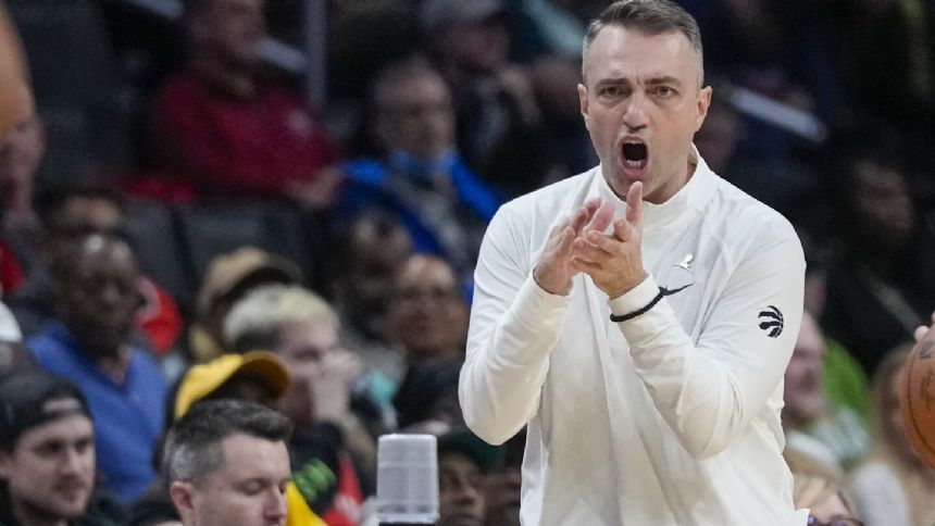 NBA fines Toronto's Rajakovic $25,000 for comments blasting officiating after loss to Lakers