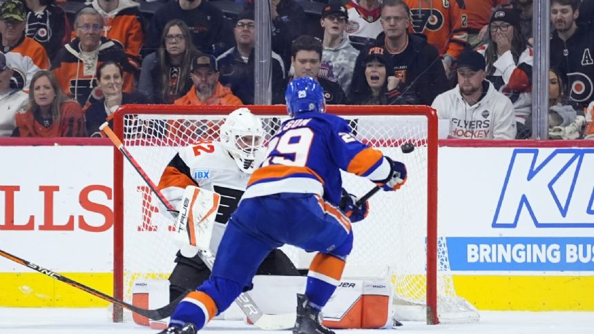 Nelson scores in OT to lift Islanders to 4-3 win over Flyers