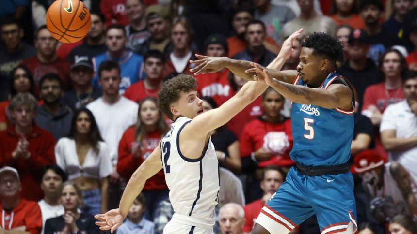 New Mexico beats No. 16 Utah State 99-86 for second straight victory over ranked team