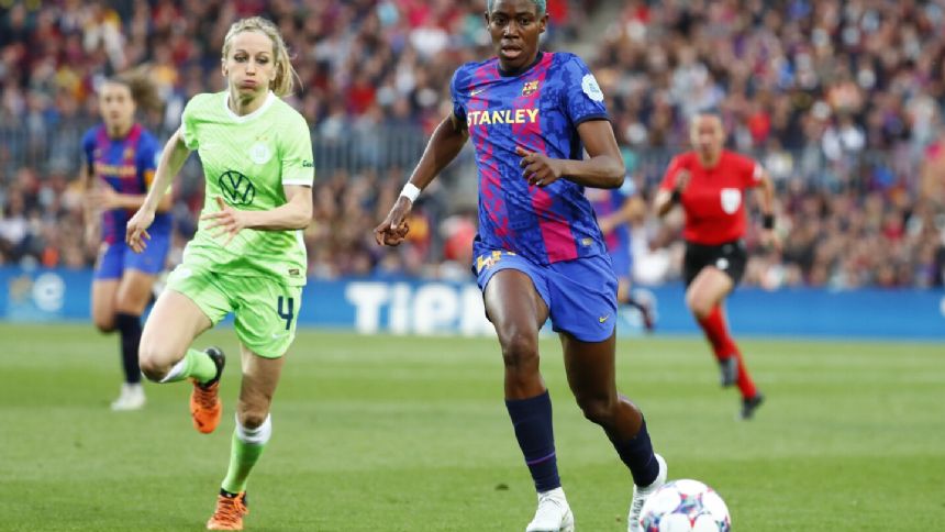 Nigeria forward Asisat Oshoala joins Bay FC on transfer from Barcelona