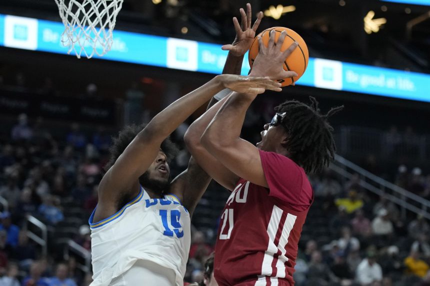 No. 13 UCLA beats Washington State 75-65 in Pac-12 quarters