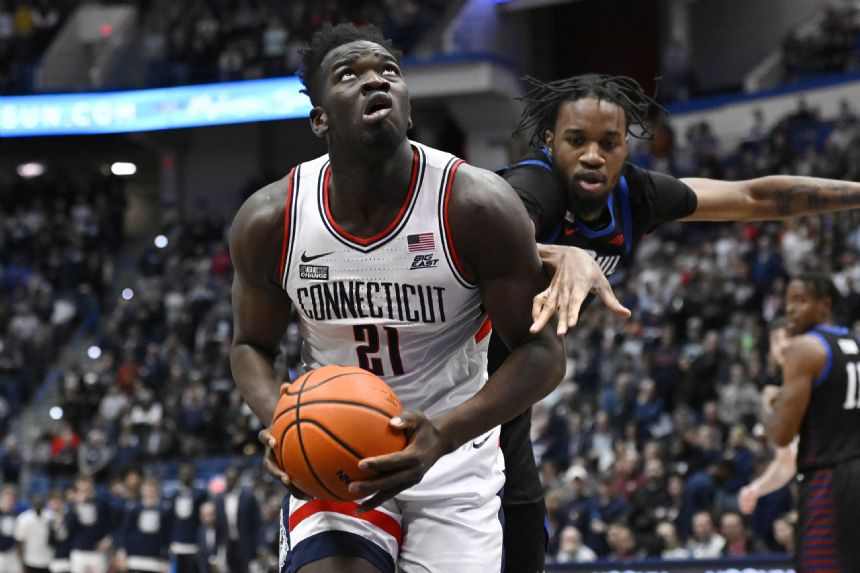 No. 14 UConn routs DePaul 88-59 in Huskies' final home game