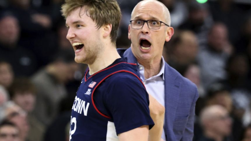 No. 2 UConn overcomes 15-2 deficit to beat Providence 74-60 and likely seal No. 1 NCAA seed