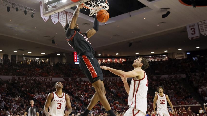 No. 20 Texas Tech beats No. 11 Oklahoma 85-84 to solidify its hold atop Big 12