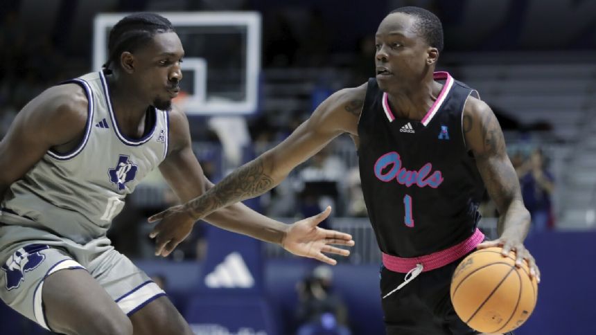 No. 22 Florida Atlantic wins 5th straight with 69-56 victory over Rice