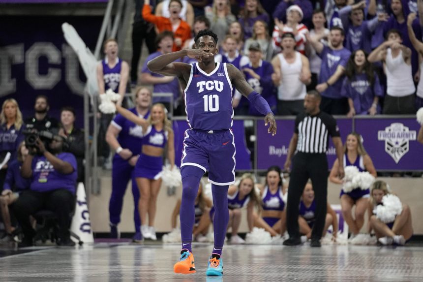 No. 22 TCU wins 75-73 to deny No. 9 Texas a B12 title shot