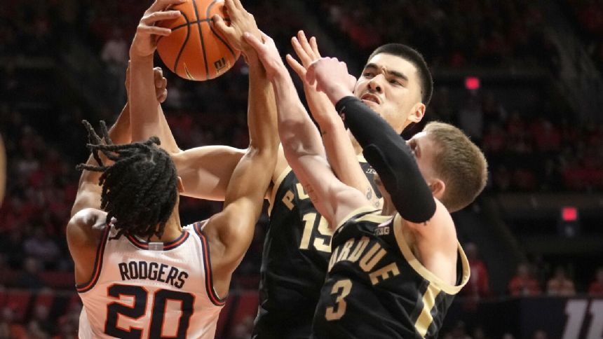 No. 3 Purdue rallies past No. 12 Ilinois, claims 2nd straight outright Big Ten regular-season title