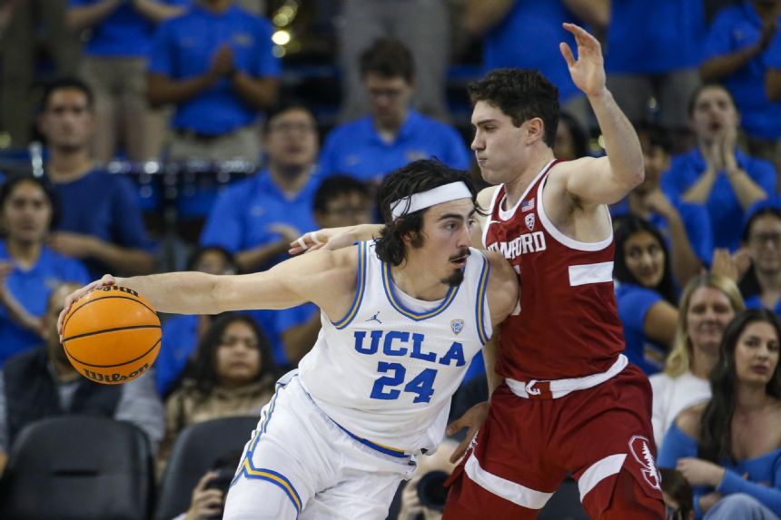 No. 4 UCLA rallies to beat Stanford 73-64 behind Jaquez