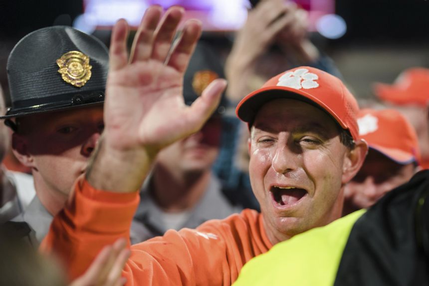 No. 5 Clemson faces Boston College in Red Bandanna Game