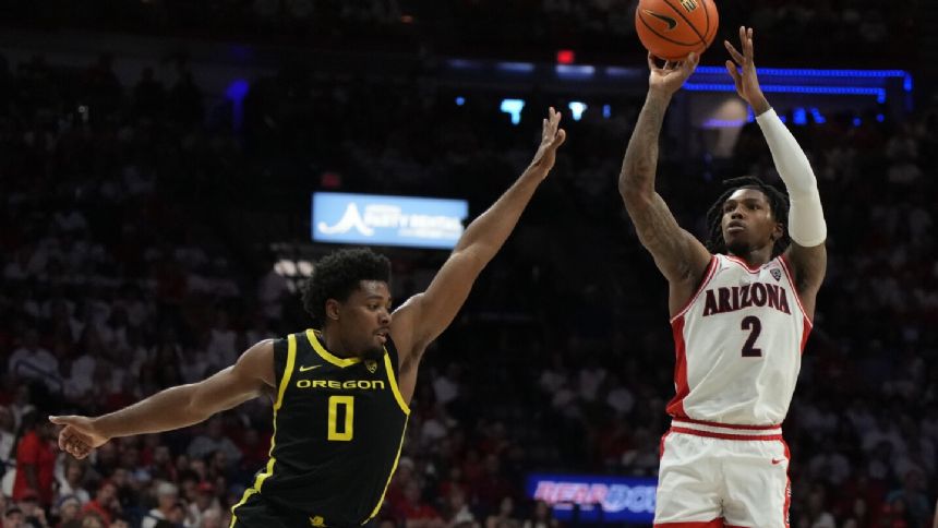 No. 6 Arizona closes out Pac-12 era at McKale with 103-83 win over Oregon