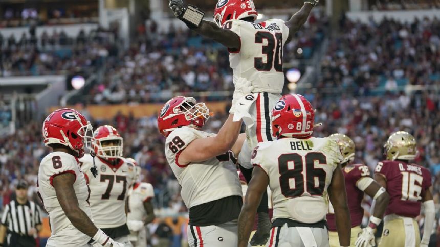 No. 6 Georgia routs No. 4 Florida State 63-3 in Orange Bowl matchup of teams missing out on CFP