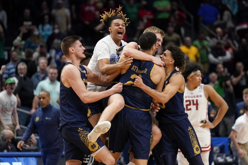 Notre Dame beats Rutgers in double-OT to cap First Four