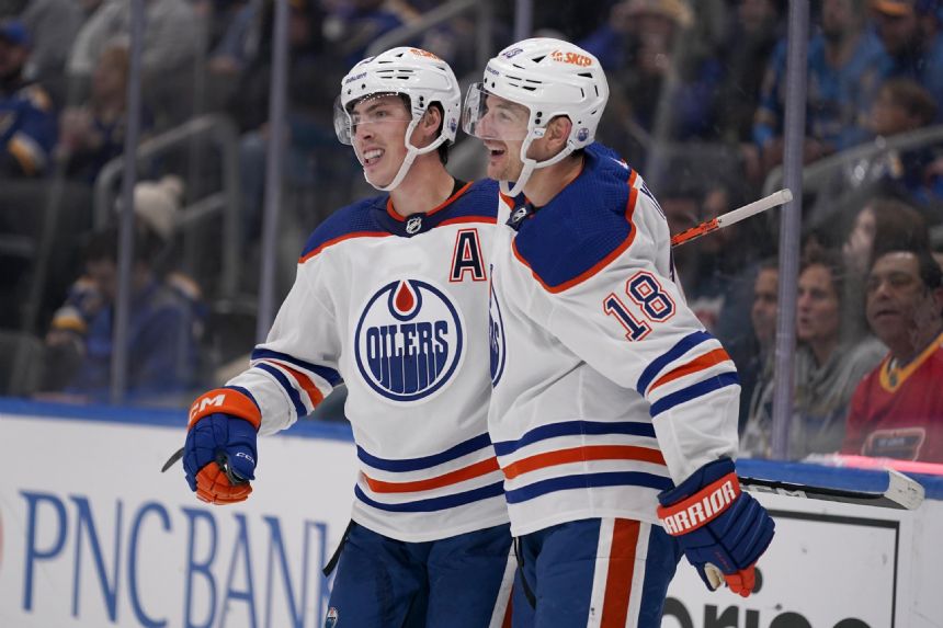 Nugent-Hopkins leads Oilers to 3-1 win over Blues