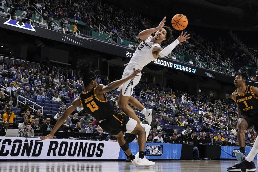 Nunge's block seals Xavier's win over Kennesaw St in NCAAs