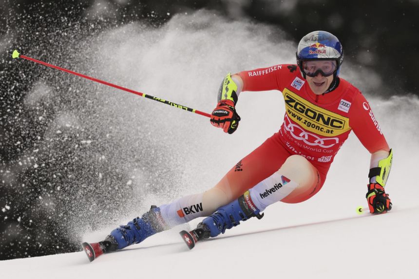 Odermatt Leads 1st Run In Alta Badia; Braathen Skis Out - Monday ...