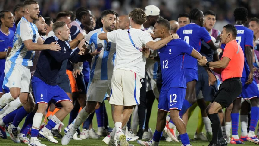 Offensive video gave France soccer players extra motivation to beat Argentina at Paris Olympics