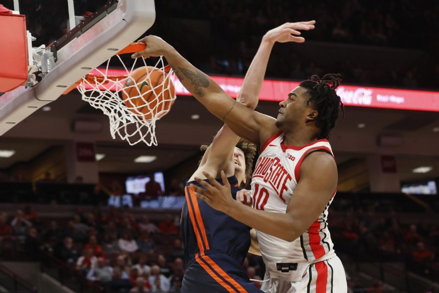 Ohio State snaps losing streak with 72-60 win over Illinois