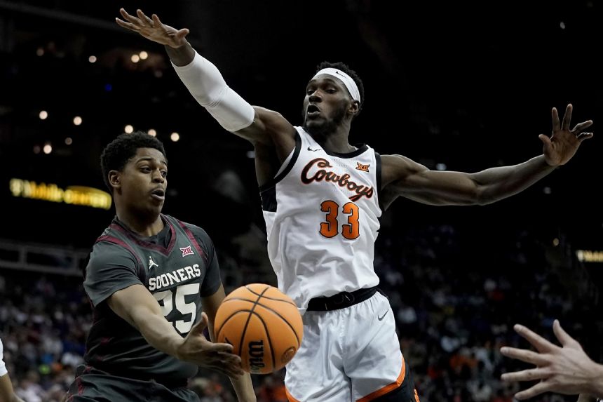 Oklahoma State beats Oklahoma 57-49 in Big 12 tourney opener