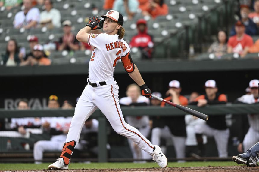 Orioles' Henderson, D-backs' Carroll among top MLB rookies