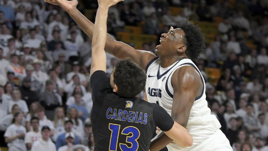 Osobor scores 31 points to lead No. 17 Utah State past San Jose State 82-61