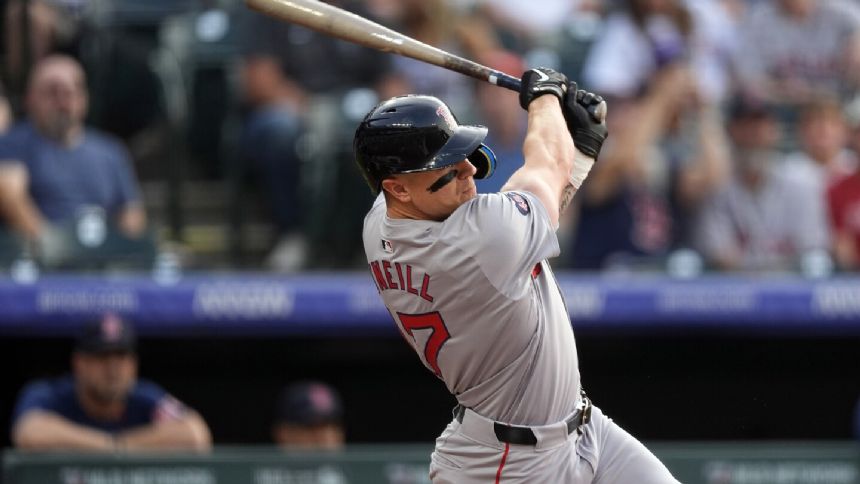 O'Neill's 2 HRs, Criswell's 7 shutout innings lead Red Sox over Rockies, 6-0