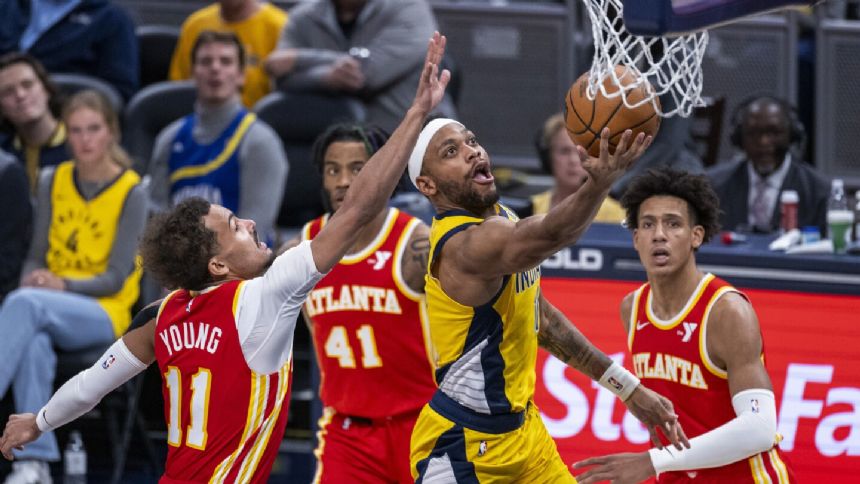 Pacers have franchise-record 50 assists, rout Hawks 150-116 for 6th straight victory