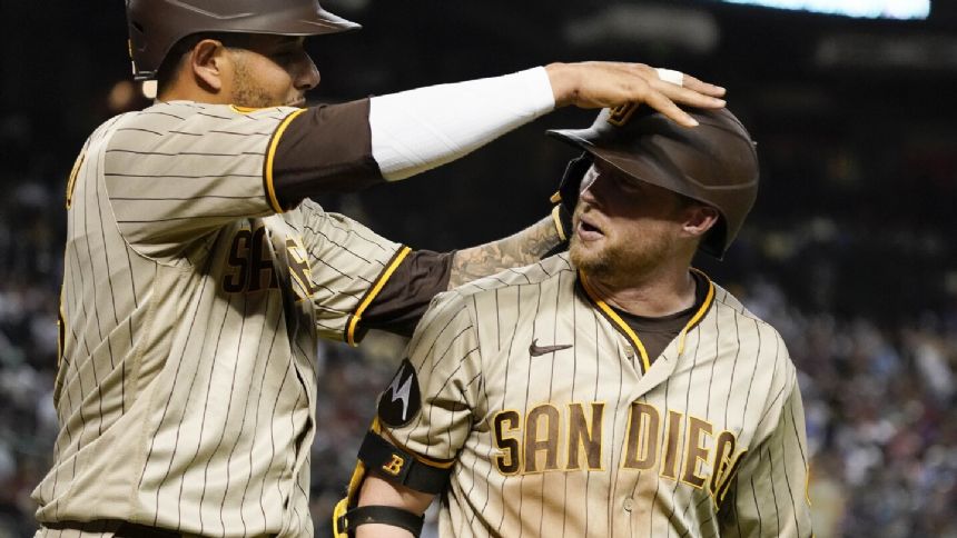 Padres end skid, beating Diamondbacks 10-5 for Arizona's 9th loss in a row