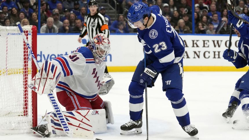 Panarin has hat trick, Shesterkin makes 34 saves on 28th birthday, and Rangers beat Lightning 5-1
