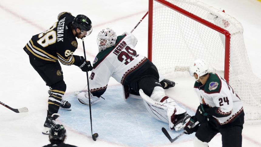 Pastrnak Scores Twice As Bruins Beat Coyotes 5-3 - Saturday, December 9 ...