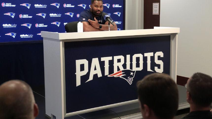 Patriots coach Jerod Mayo says veteran Jacoby Brissett opens camp as the team's starting QB