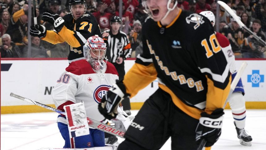 Penguins give fading postseason hopes a needed boost in 4-1 win over reeling Canadiens