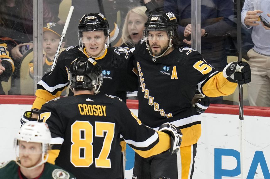 Penguins keep pace in playoff chase with 4-1 win over Wild