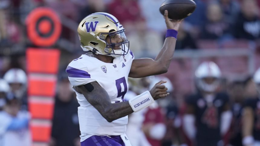 Penix Throws 4 TD Passes And No. 5 Washington Beats Stanford 42-33 ...